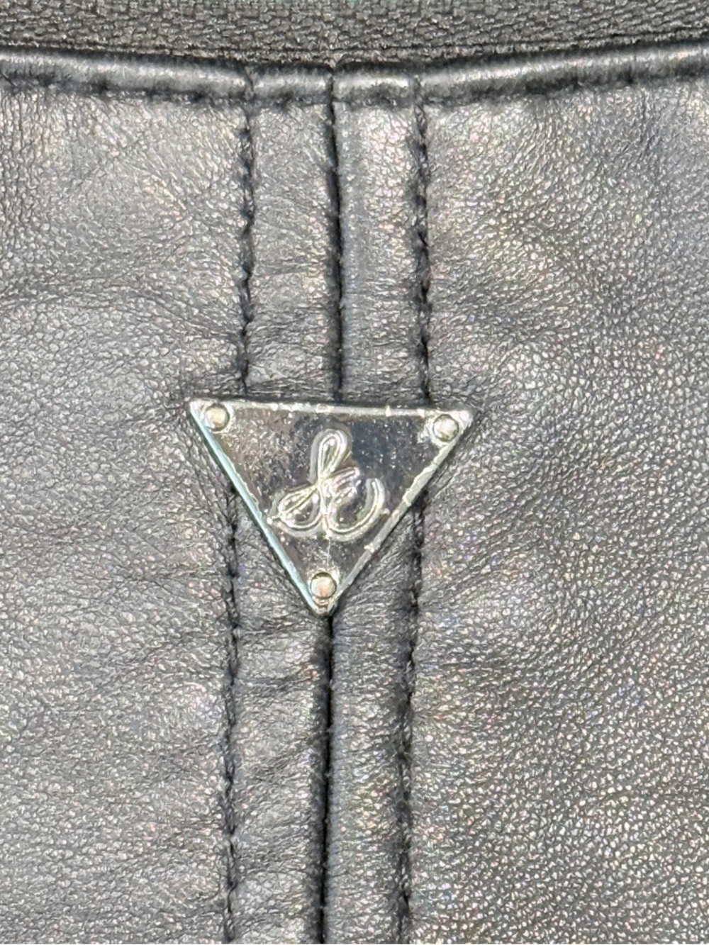 Barneys New York Leather Jacket Black Zip Off Collar Small - Picture 7 of 12